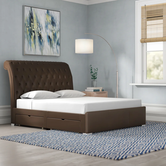 Taro Upholstered Ottoman Bed