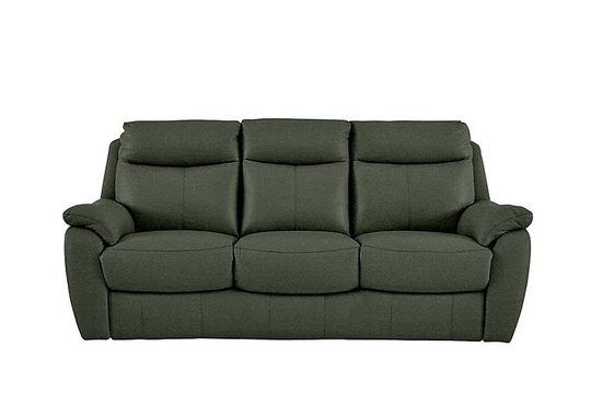 Snug 3 Seater Fabric Sofa - Green