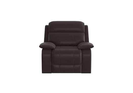 Moreno Leather Armchair - Brown- World of Leather