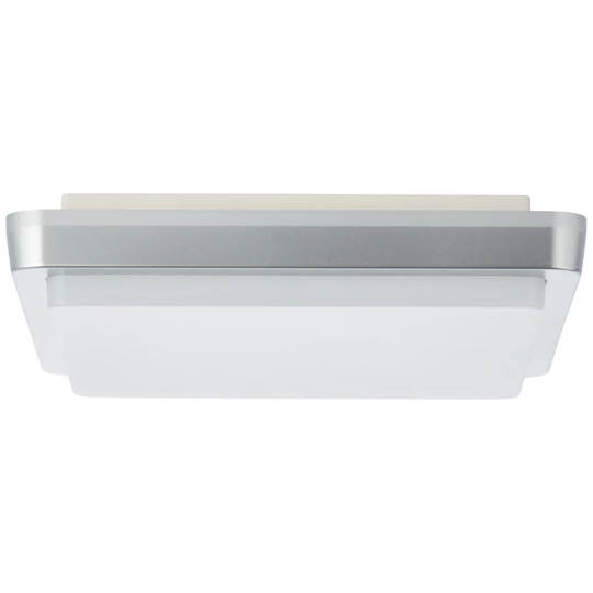 LED outdoor wall light 28cm x 28cm in silver