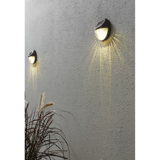Casimir LED Solar Outdoor Bulkhead Light with Motion Sensor