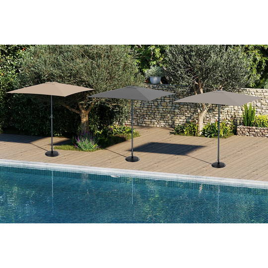 Woodall 2m Square Traditional Parasol