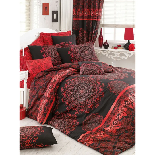 Dabirvaziri Red/Blue Duvet Cover Set