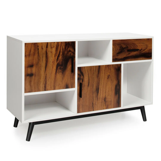 Storage Sideboard Cabinet With 1 Large Drawer And 2 Doors