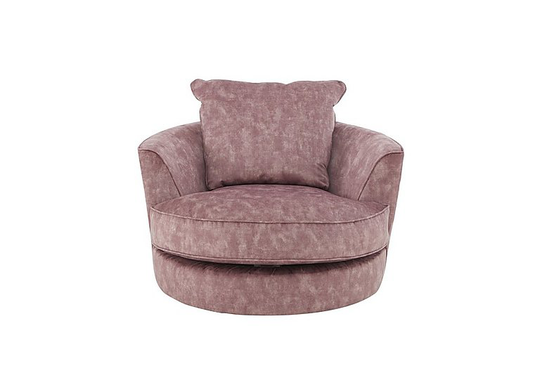 Legend Fabric Swivel Chair - Pink