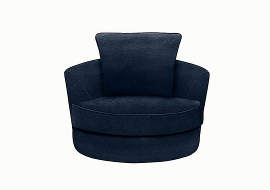 Home Fabric Swivel Chair - Blue