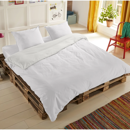 Hip Duvet Cover Uni White, Single Size