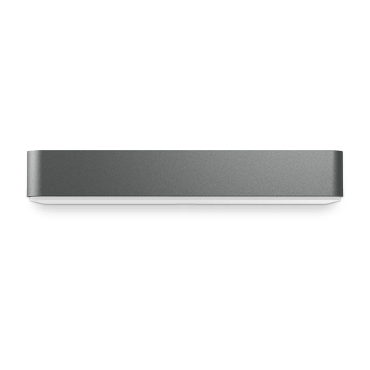 LED Solar House Number Wall Light XSolar SOL-O Anthracite with Duks to Dawn Sensor