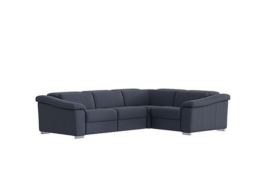 Nicoletti - Galileo Fabric Corner Sofa - Blue