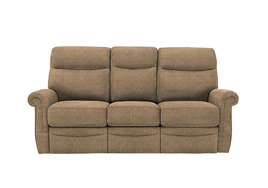 G Plan - Avon 3 Seater Fabric Manual Recliner Sofa - Brown