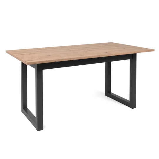 Wooden dining table, solid wood, extendable dining room table, industrial style