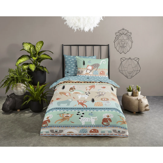 Bed linen 135x200+1-80x80 Kids Good Morning No.30005 Multi