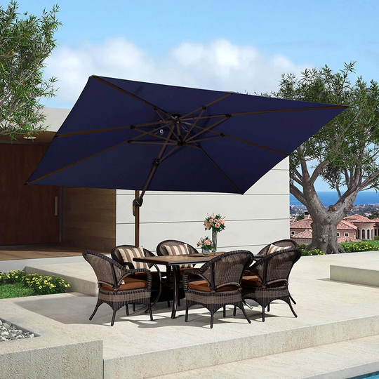 Cortia 2.7m x 3.6m Rectangular Cantilever Parasol