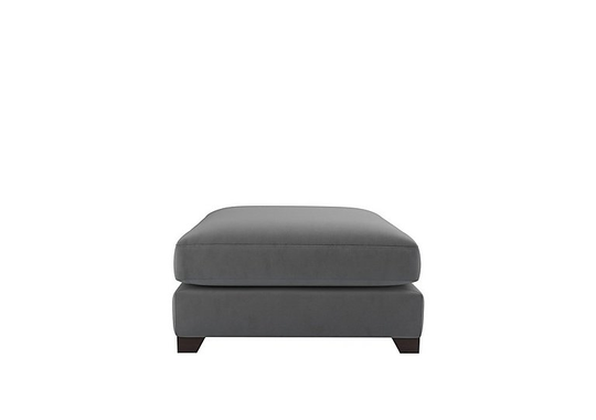 The Lounge Co. - Lorrie Fabric Footstool - Grey