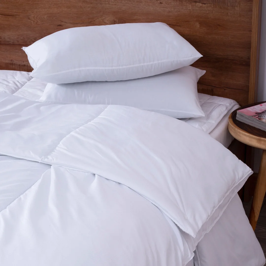 Wayfair Microfibre 10.5 Tog All Year Round Duvet with 2 Pillows