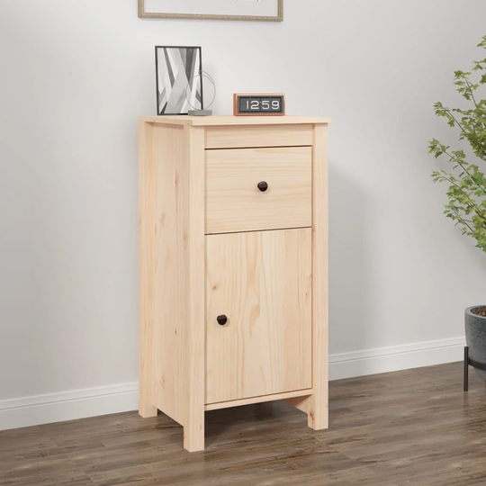 Overkamp 40" Wide 1 Drawer Pine Solid Wood Sideboard