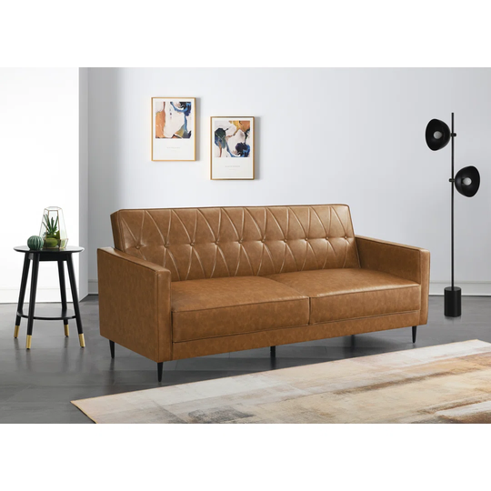 Hasret Faux Leather 3 Seater Sofa Bed