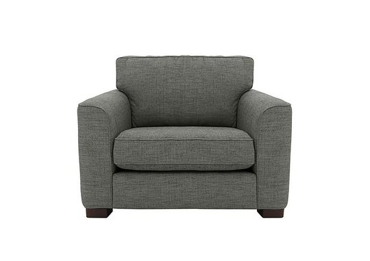 Elora Large Fabric Armchair - Grey
