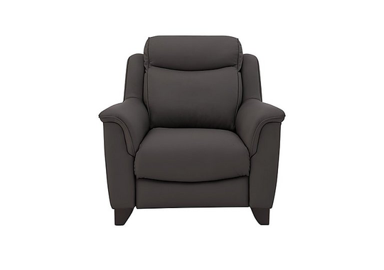 Parker Knoll - Manhattan Leather Power Recliner Armchair - Grey