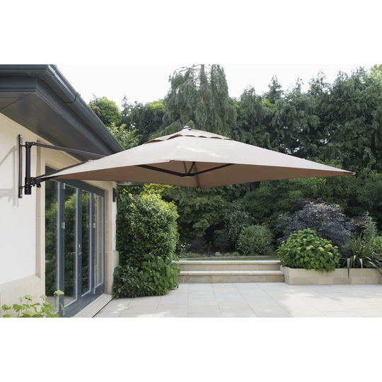 Ruben 2m Square Wall Mount Parasol