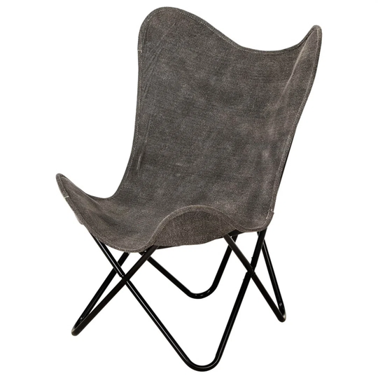 Butterfly Chair Anthracite Canvas