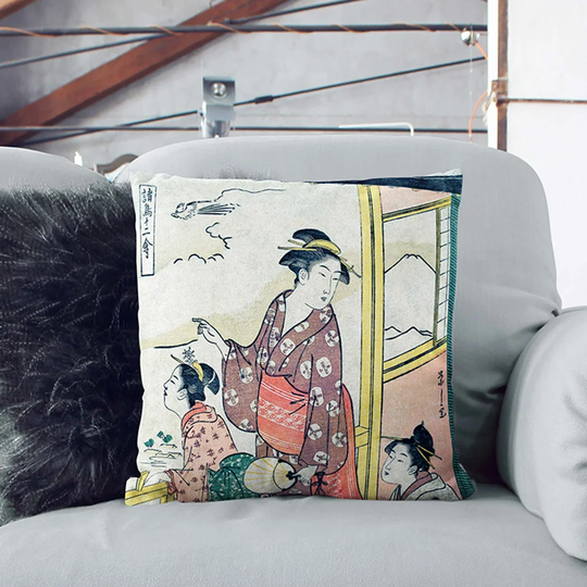 Admiring the View Cushion with Filling Pillow