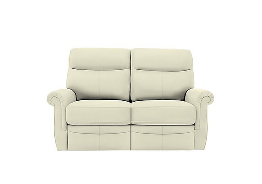 G Plan - Avon 2 Seater Leather Power Recliner Sofa - Cream