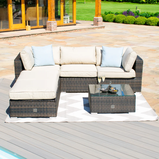 Tussey Rattan Corner Sofa Group