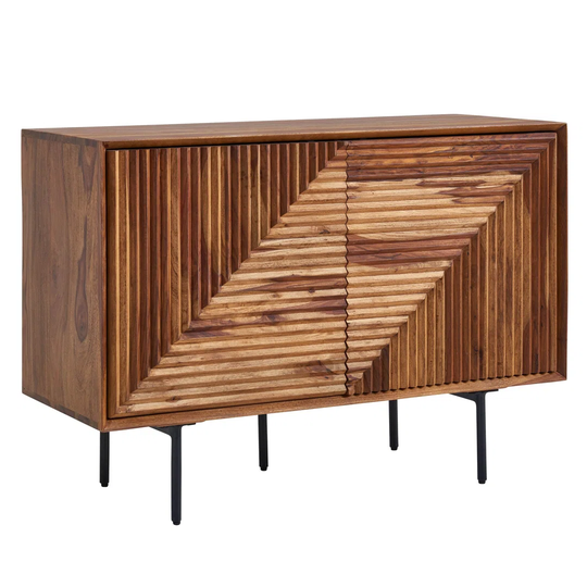 Gromwell 100 Cm Wide Sheesham Solid Wood Sideboard