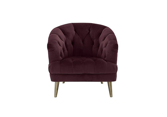 Alexander and James - Soho Fabric Accent Chair - Purple