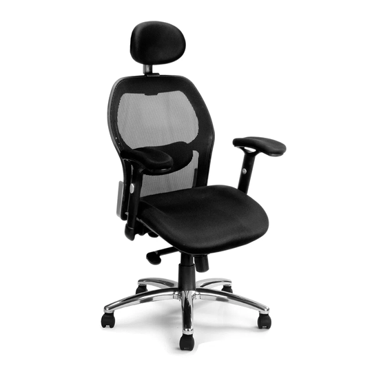 High-Back Mesh Executive Chair with Lumbar Support