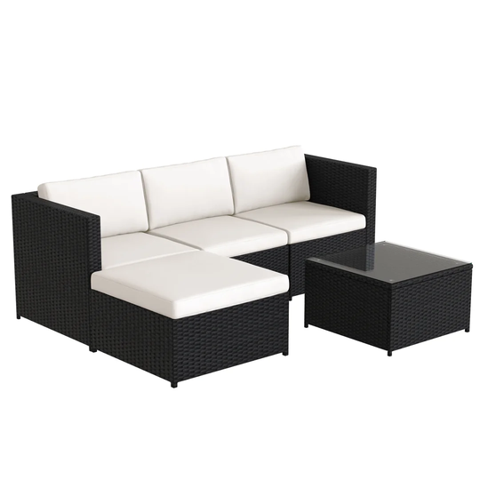 Agarwal 4 - Person Corner Sofa with Cushions