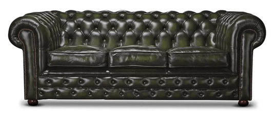 Hartington Leather 3 Seater Chesterfield Sofa