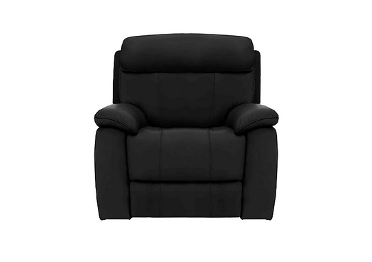 Moreno Leather Armchair - Black- World of Leather