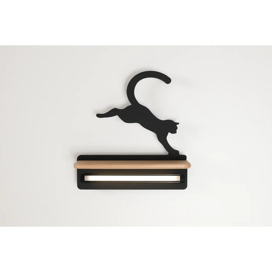 Cozzi 1 - Light LED Black Flush Mounted Sconce