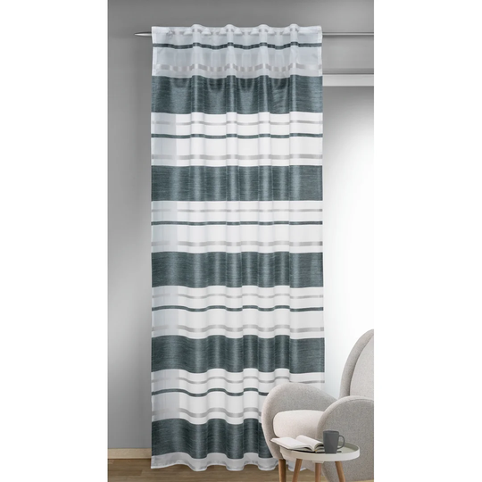 Defleice Slot Top Semi Sheer Curtain