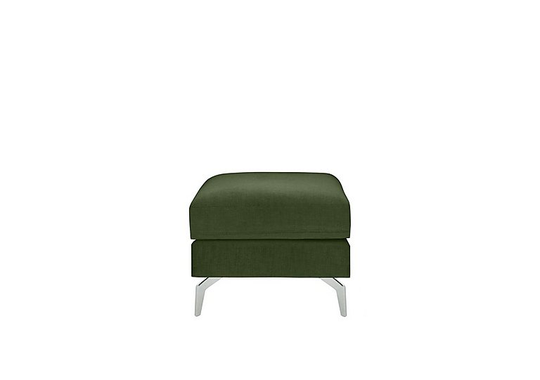 Skylar Fabric Footstool - Green