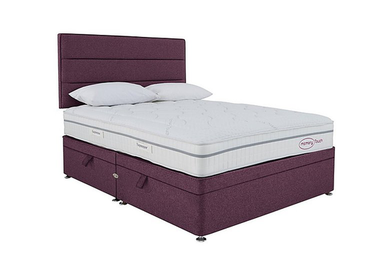 Sleepeezee - Memory Touch Ortho Side-lift Ottoman Divan Set - Super King - Red