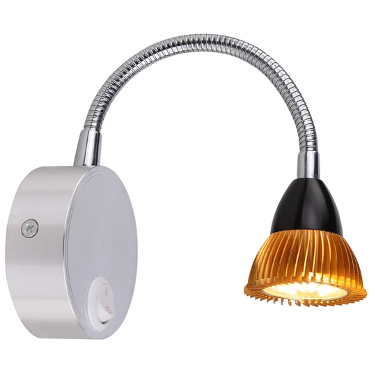 Decoste 1 - Light Chrome Wall Spotlight