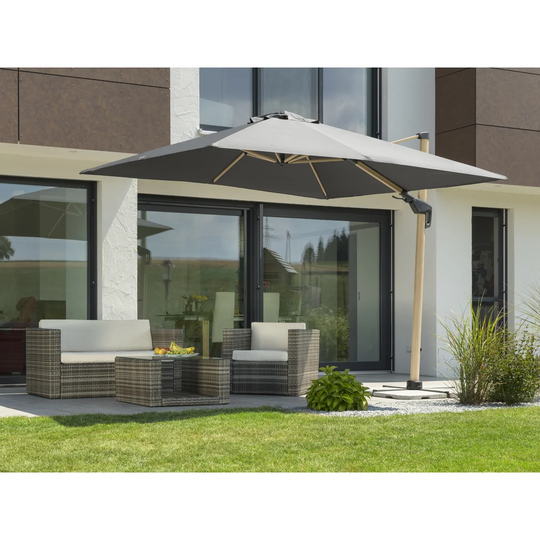 Altyab Woody 3m Square Cantilever Parasol