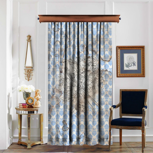 Martell Track Insert Room Darkening Single Curtain