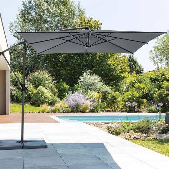 Ahnia 2.5m Square Cantilever Parasol