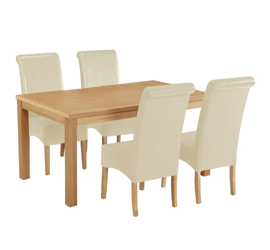 Exmouth Dining Table with 4 Chairs