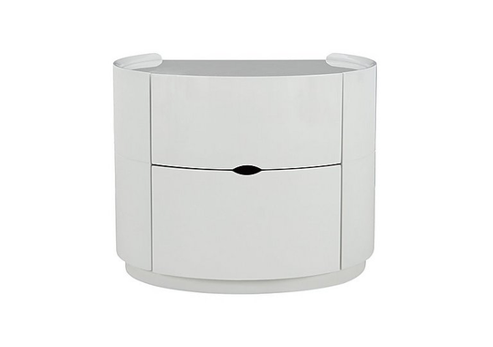 Polar Bedside Table - White