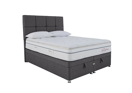 Sleepeezee - Memory Touch 2800 End-lift Ottoman Divan Set - King Size - Grey