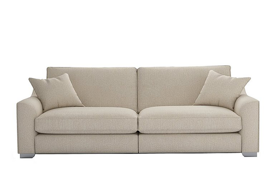The Lounge Co. - Isobel 4 Seater Fabric Sofa - Beige