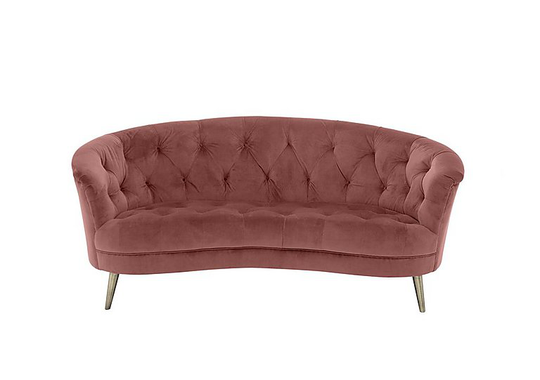 Alexander and James - Soho 2 Seater Fabric Sofa - Pink