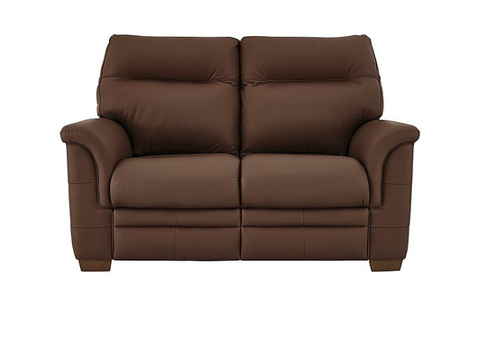 Parker Knoll - Hudson 2 Seater Leather Manual Recliner Sofa - Brown