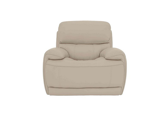 Relax Station Rocco Leather Power Rocker Armchair with Power Headrests - Grey- World of Leather