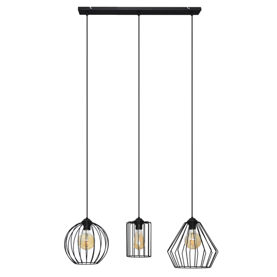 Helmtrud 3 - Light Kitchen Island Linear Pendant